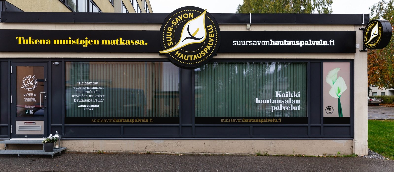 Hautaustoimisto Mikkelissä - Suur-Savon Hautauspalvelu Oy toimipisteen julkisivu